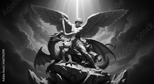 Archangel Michael Defeats the Dragon