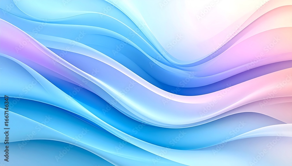 Fototapeta premium Abstract Pastel Wave Background. (3)