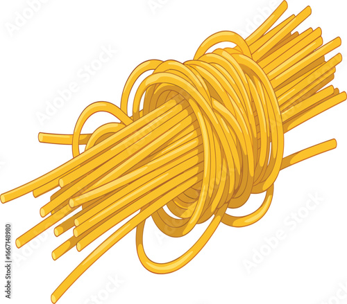 Vector, illustration of noodles, pasta, food, elegant, italian, spaghetti