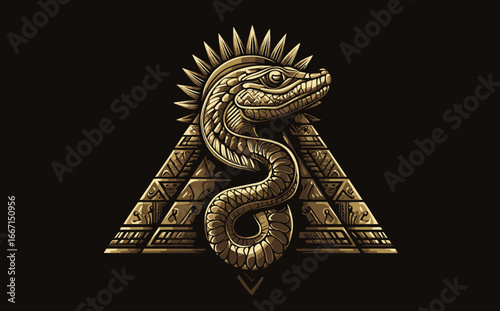 Kukulkan, the Feathered Serpent, and pyramids are key elements of the Ancient Maya Civilization, reflected in Chichen Itza art and associated with Quetzalcoatl, now available as a creative print for