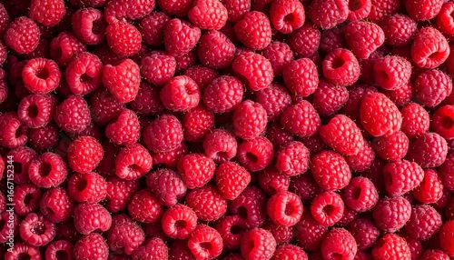 Fresh Raspberries Background Texture. (1)