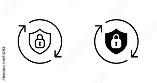 Locked and rotating arrows