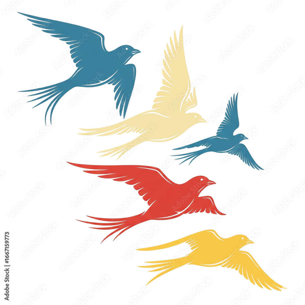 Fototapeta premium vector illustration of a bird