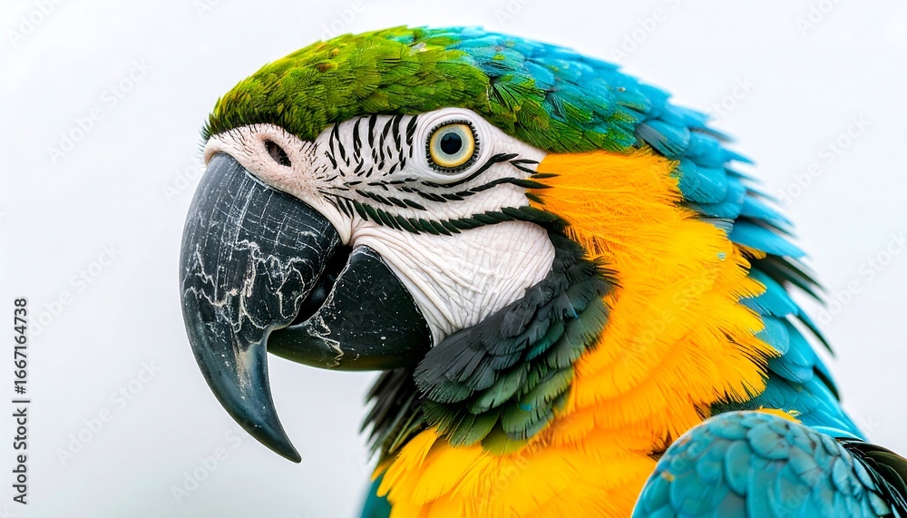 Fototapeta premium Close-up of a vibrant macaw