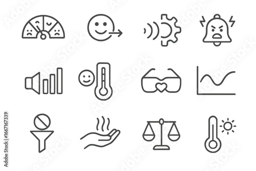 Scale indicator voice icon smoother vector emotion empathy tracker social icons conflict