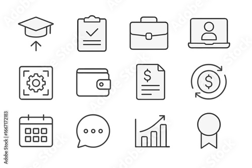 Freelancer geometry depth page vector icons isometric icon collection overview dashboard