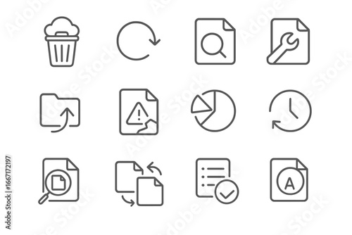 Icons button vector deleted undo cloud bin file data icon restore recovery