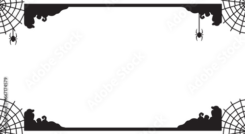 halloween border frame vector