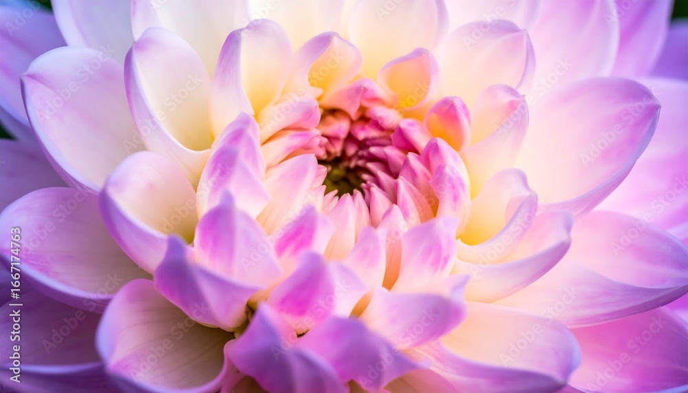 Fototapeta premium Pastel Dahlia Closeup Bloom.