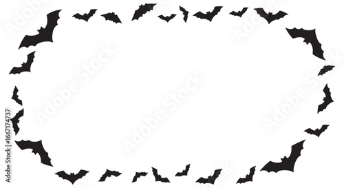 halloween border frame vector