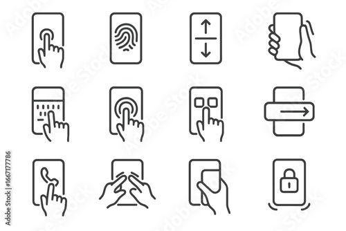 Tag photo symbol scroll touchscreen touch vector icon mobile haptics ui keyboard