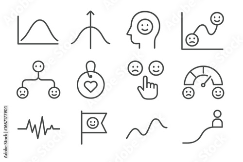Reaction badge grid mood icon vector story audience empathy emotion branch