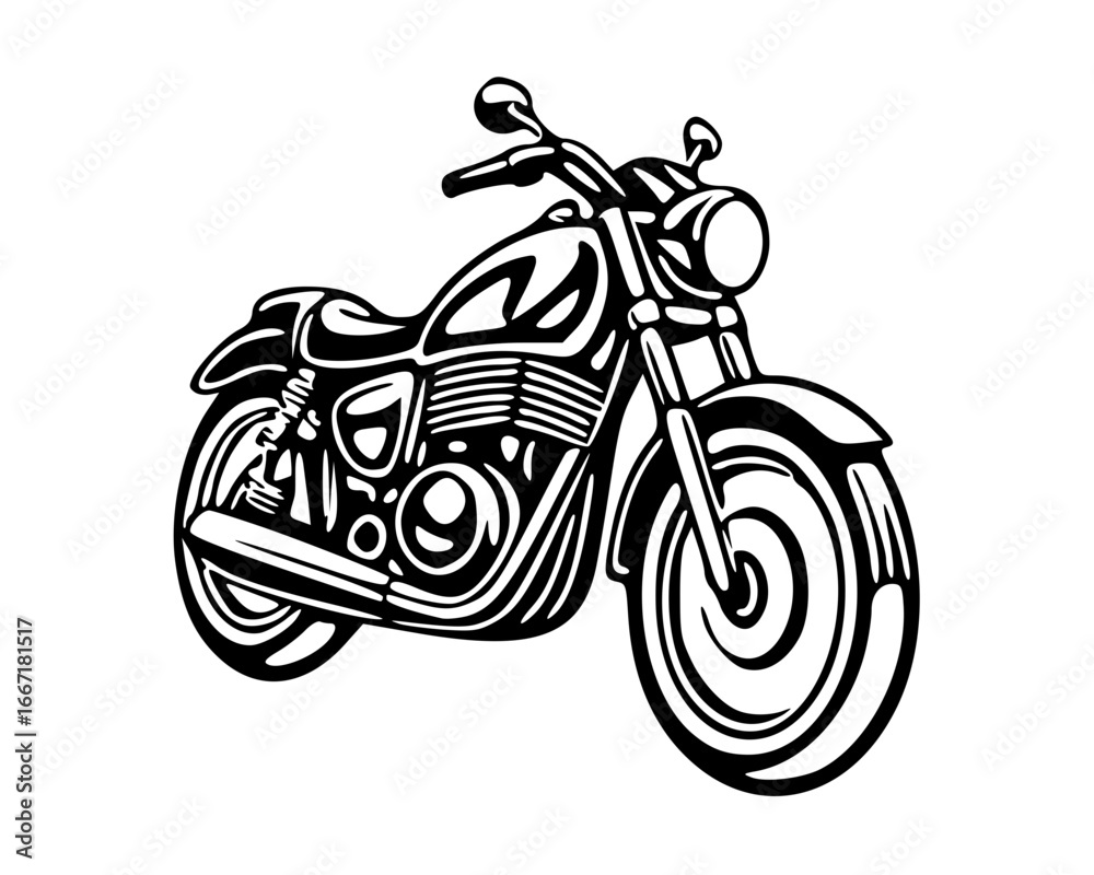 Obraz premium motorcycle on white background