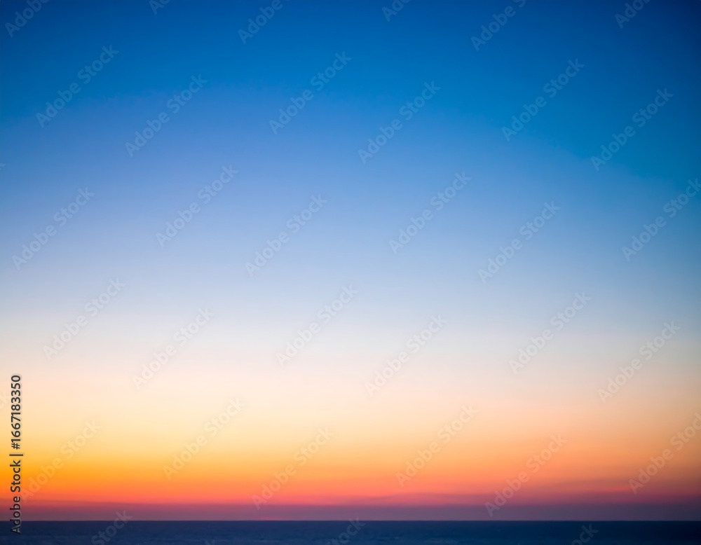 Fototapeta premium Sunset sky over ocean
