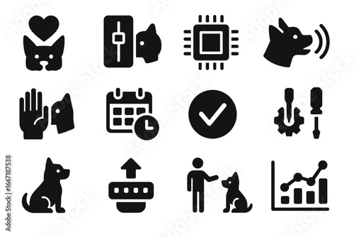 Response progress module training positive synthetic learning icon gesture vector tool calibration