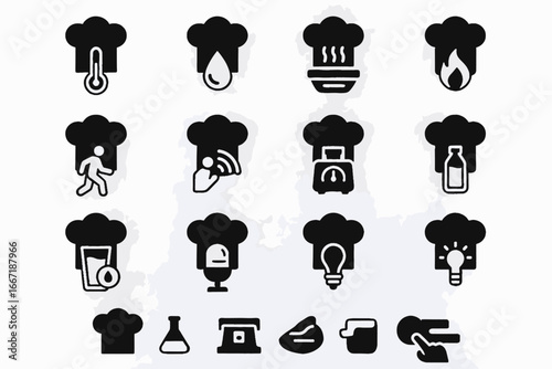 Humidity sensor leak ai motion water kitchen icon vector smoke light temperature