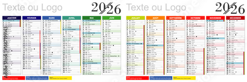 Calendrier 2026