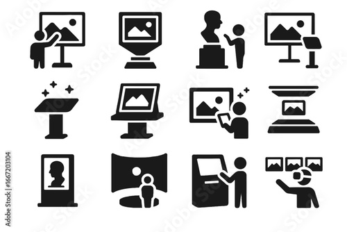 Painting digital panel vr screen case vector info icon icons art canvas