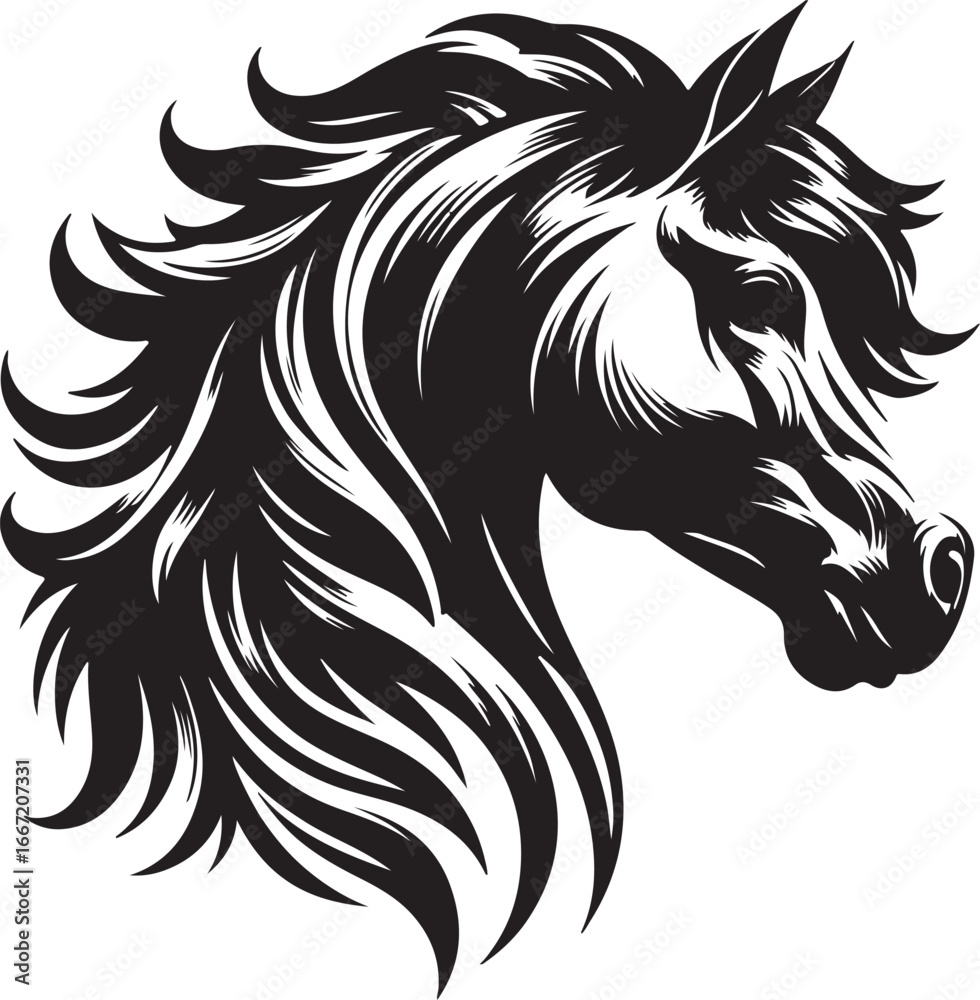 custom made wallpaper toronto digitalA horse silhouette vector