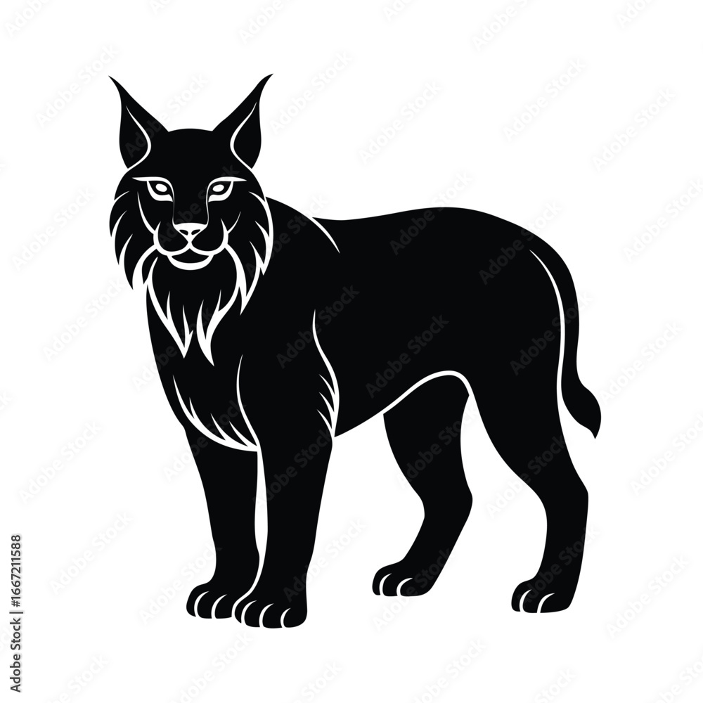 Obraz premium lynx, cat, feline, wild, predator, forest, stealth, mammal, hunting, carnivore, tufted, ears, short-tail, animal, wildlife,