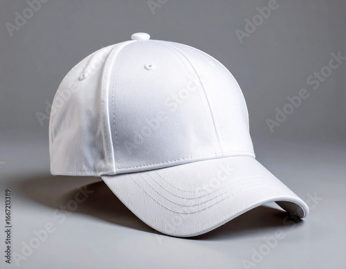 White Baseball cap mockup