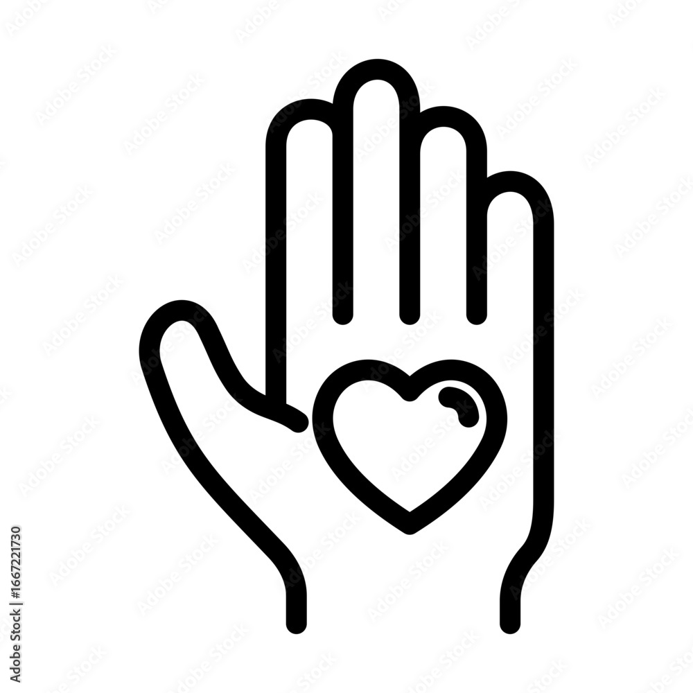 Obraz premium Charity and heart concept illustration for people and community