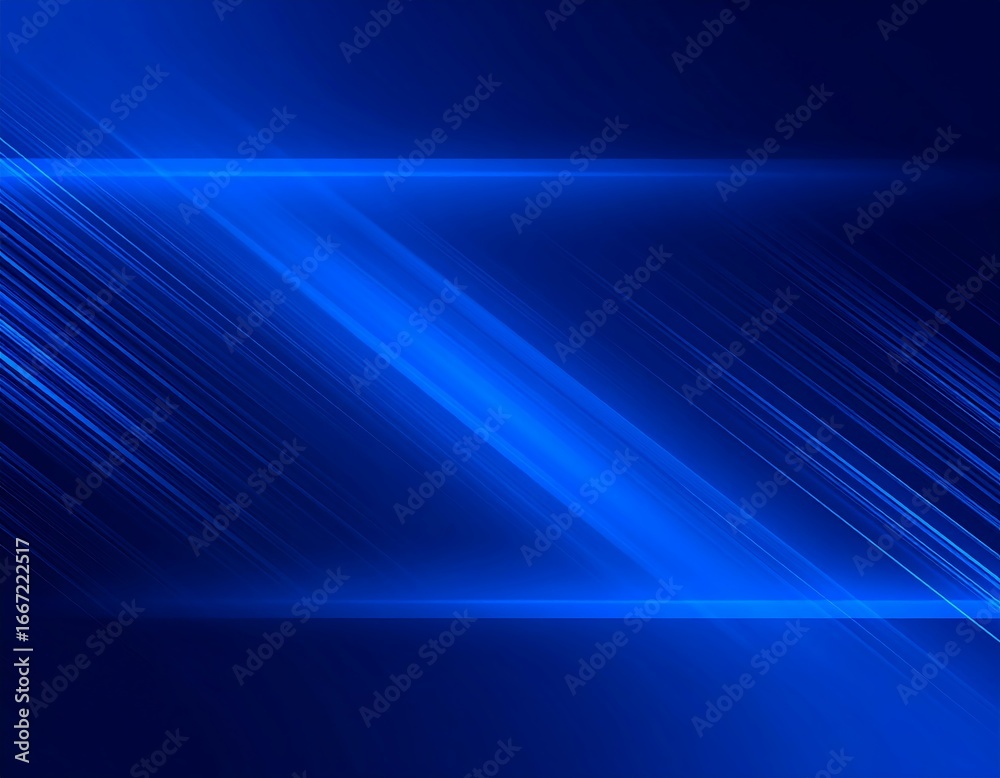 Fototapeta premium Abstract Blue Light Streaks Background. (1)