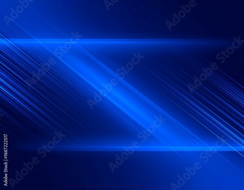Abstract Blue Light Streaks Background. (1)