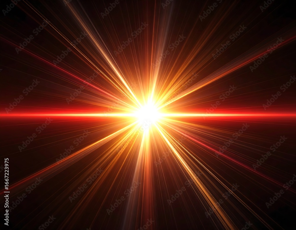 Fototapeta premium Radiant burst of light