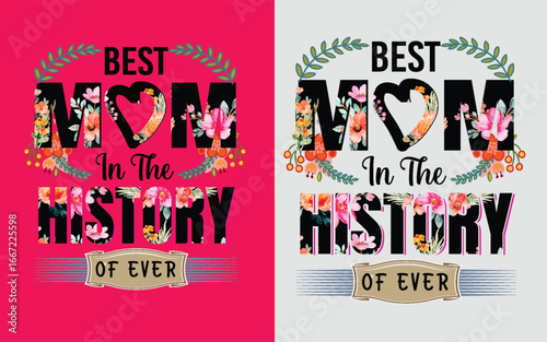 vector illustration of an abstract background, mom t-shirt design