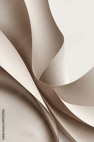Ideograma abstracto minimalista y sofisticado con líneas suaves, curvas fluidas y texturas refinadas en tonos monocromáticos