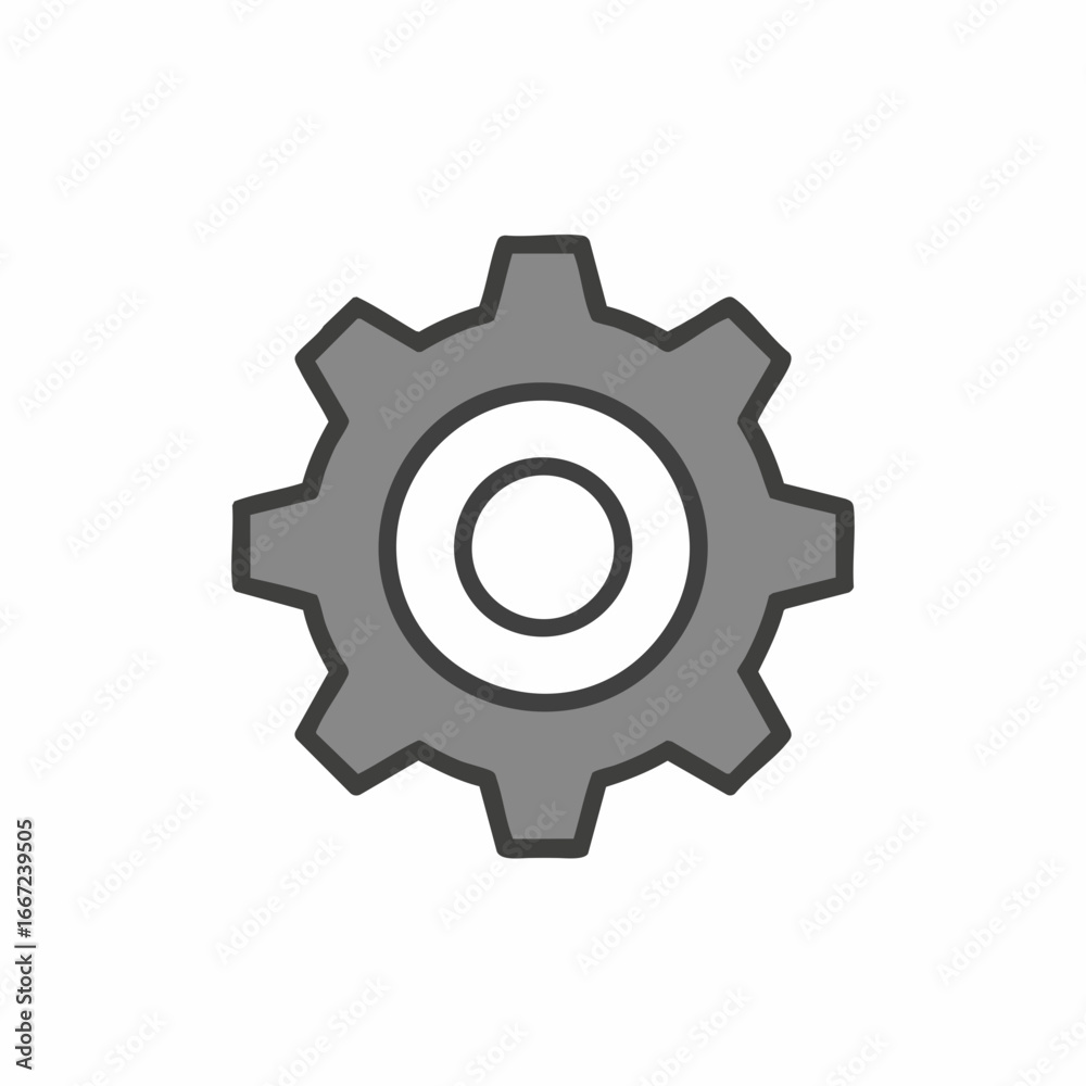 Gear Icon Vector Illustration Gear Icon Vector Illustration