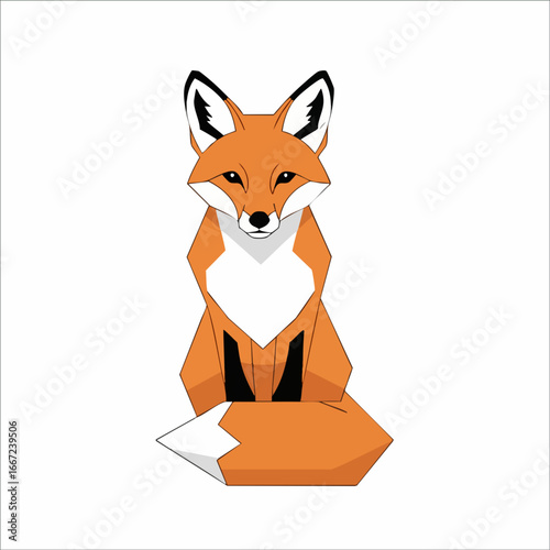 Geometric Fox Illustration