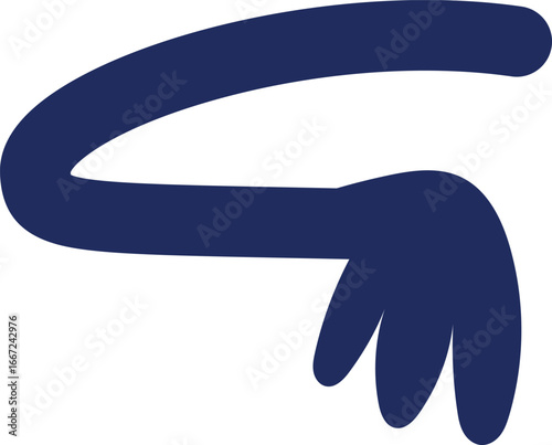 Cute hand gesture vector illustration