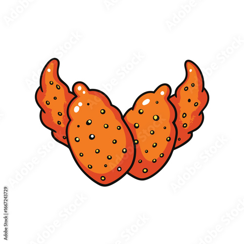 Delicious sweet and spicy chicken wings with a generous sprinkle of sesame seeds