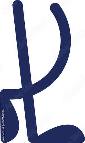 Crossed pair of legs vector illustration