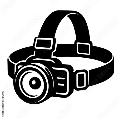 Handy Headlamp - An Essential Tool for Outdoor Adventures, Camping, and Hands-Free Illumination
