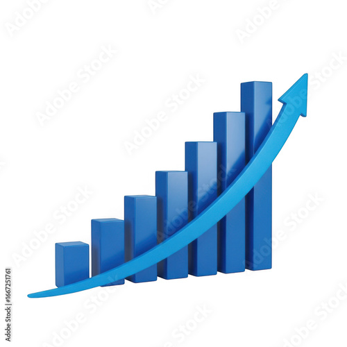 Upward trend blue arrow graph illustrates positive growth business success and financial investment transparent background Free Download Upward trend blue arrow graph illustrates positive growth business success and financial investment transparent background - GFXLoad