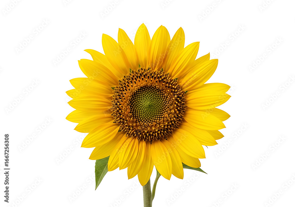 Fototapeta premium Vibrant yellow sunflower in full bloom, beautifully displayed against a dark backdrop.