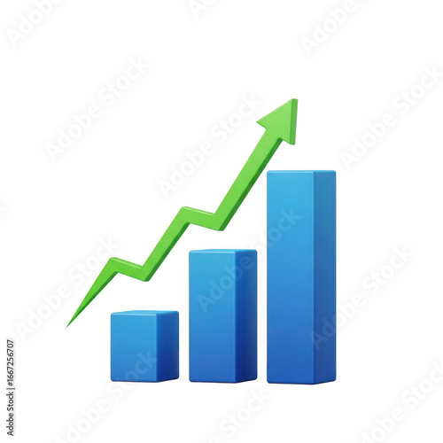 Upward trend green arrow graph showing business growth and financial success transparent background Free Download Upward trend green arrow graph showing business growth and financial success transparent background - GFXLoad