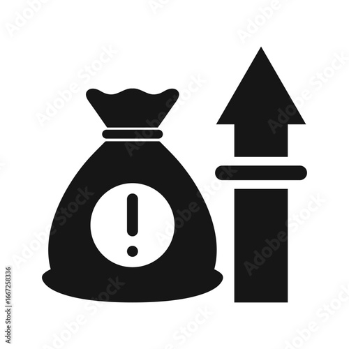 budget limit flat vector icon