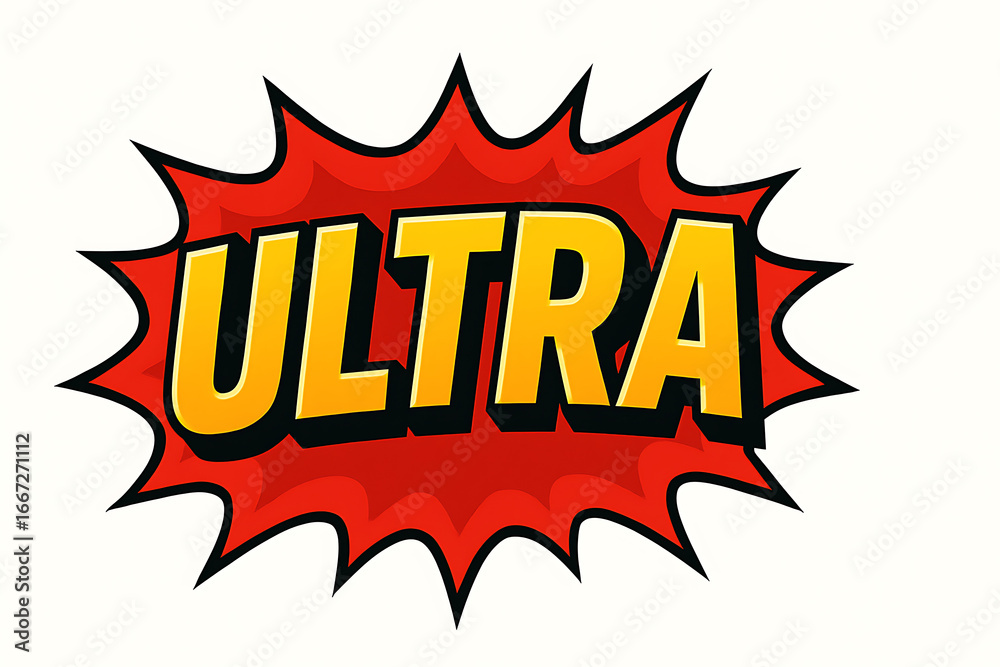 Fototapeta premium Ultra Comic Book Style Explosion.