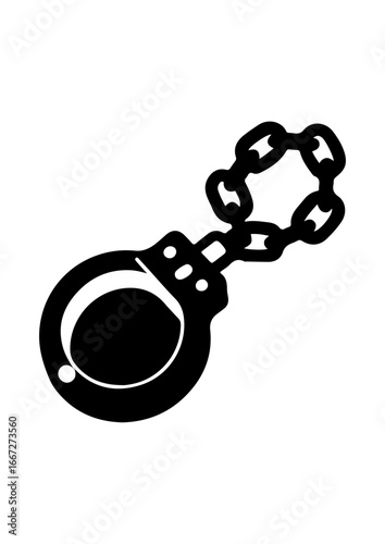 Handcuffs Icon Silhouette
