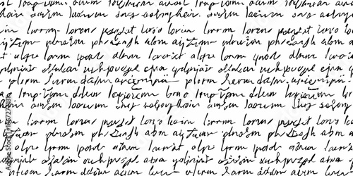 Dense Black Handwritten Script Pattern on a Light Textured Background abstract aged