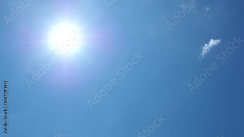 太陽と雲　タイムラプス　8月