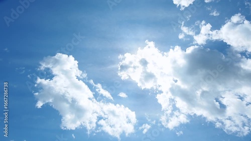 太陽と雲　タイムラプス　8月