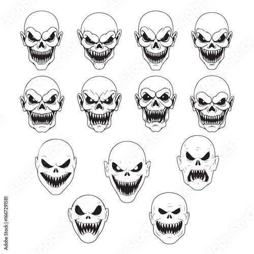 Wallpaper Mural Whispers of Shadows: A Haunted Halloween Imagery Collection Torontodigital.ca