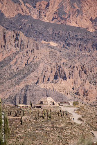 PUCARA OF TILCARA. ARCHAEOLOGICAL SITE IN TILCARA. TOURIST ATTRACTION, HUMAHUACA, JUJUY. ARGENTINA