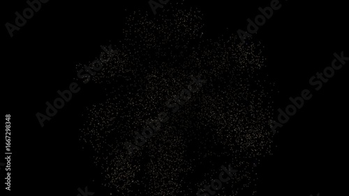 Amazing fireworks footage 4k resolution and loopable. glowing fireworks lights in the night sky. Transparant alpha background