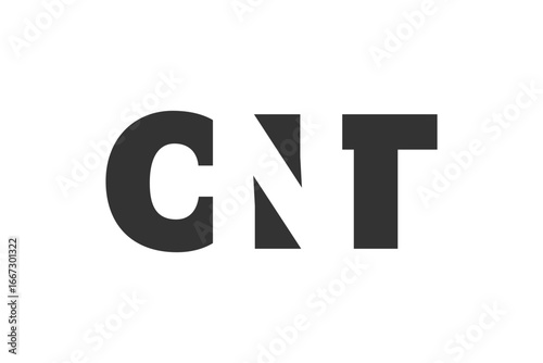 CNT logo design. Initial letter C N T bold font style for tech startups, consulting, corporate branding. Creative company name, headlines typography identity, trendy logotype.